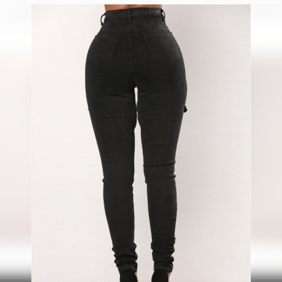 Sexy open thigh buckle pants - Picture 3 of 4